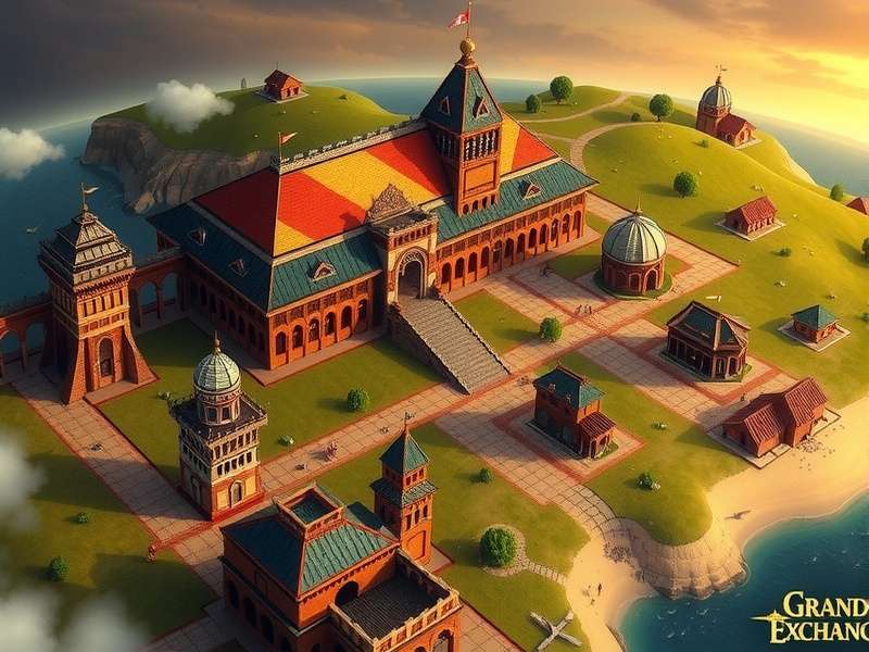 Detailed infographic showing player interactions and gold flow within the Grand Exchange