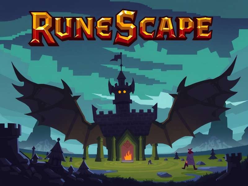 RuneScape game world showing Lumbridge castle and characters
