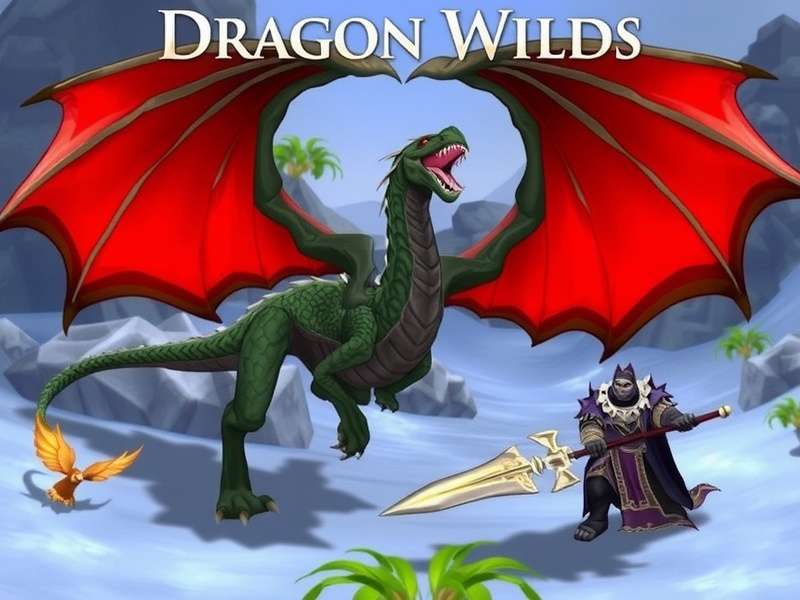 Dragon Wilds zone landscape with ancient ruins and dragons flying