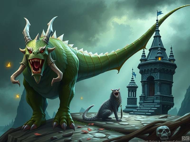 Stormwing Griffon mount flying through storms