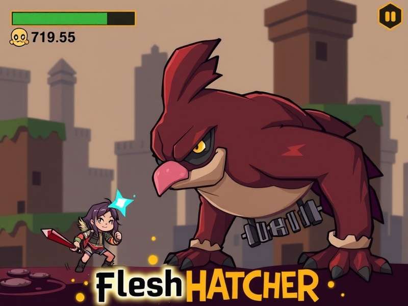 The Flesh Hatcher boss in RuneScape's Dragon Wilds, a massive fleshy creature spawning minions