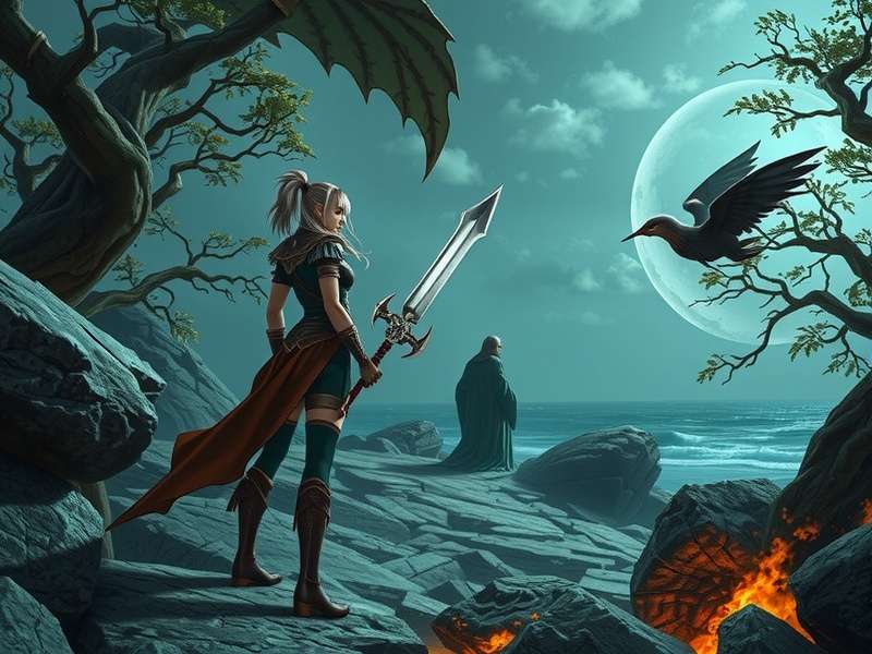 Fantasy landscape resembling RuneScape's world of Gielinor