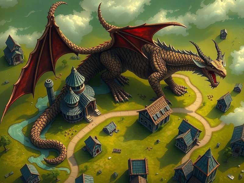 Detailed topographical map of the RuneScape Dragon Wilds region showing dragon lairs, resource nodes, and key landmarks