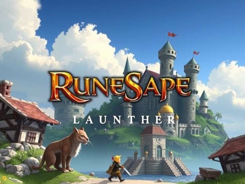 RuneScape Launcher interface on a high-end gaming desktop