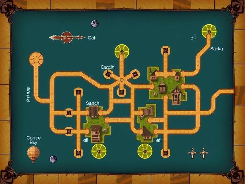 RuneScape World Map showing Gielinor continents