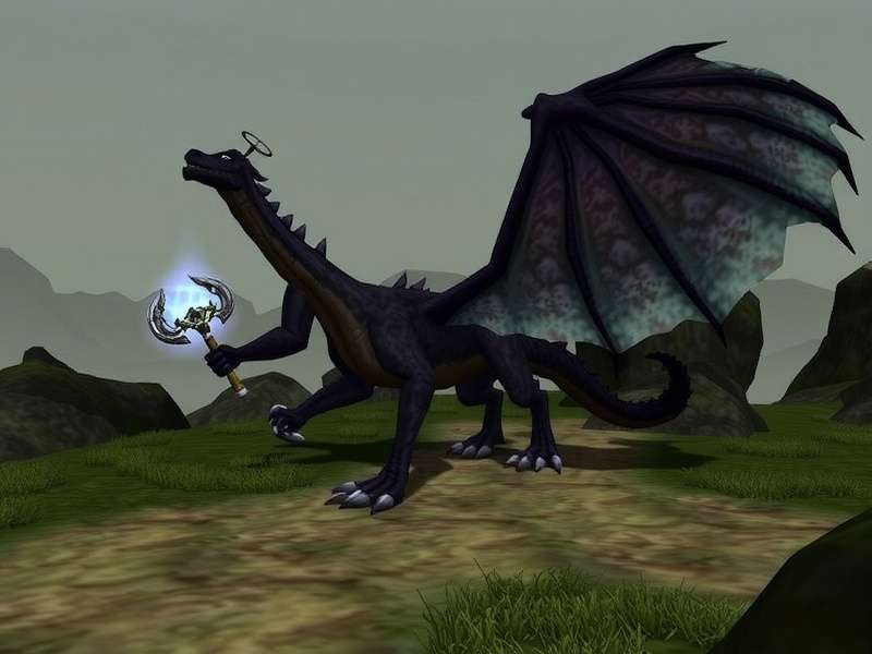 RuneScape Dragonwilds dual-wielding combat scene with glowing weapons