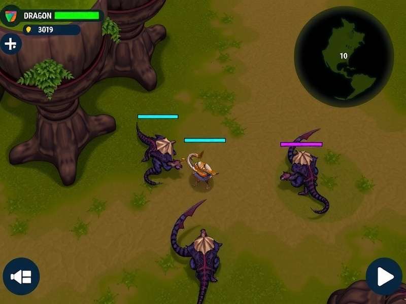 Dragon Wilds landscape with dragons and ancient ruins