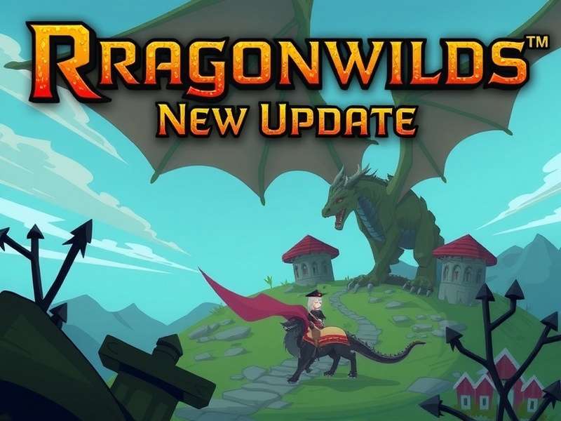 A breathtaking view of the Dragonwilds region in RuneScape, showing volcanic terrain and ancient dragon ruins