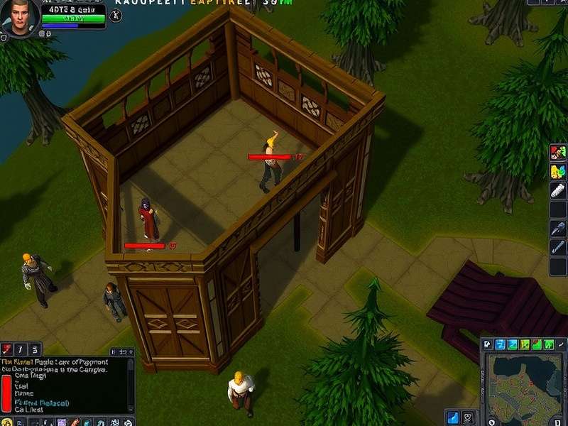 A vibrant gathering of RuneScape players in a major city like Varrock or Prifddinas