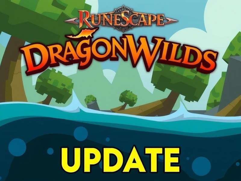 Concept art of the Dragonwilds region showing misty valleys and dragon silhouettes