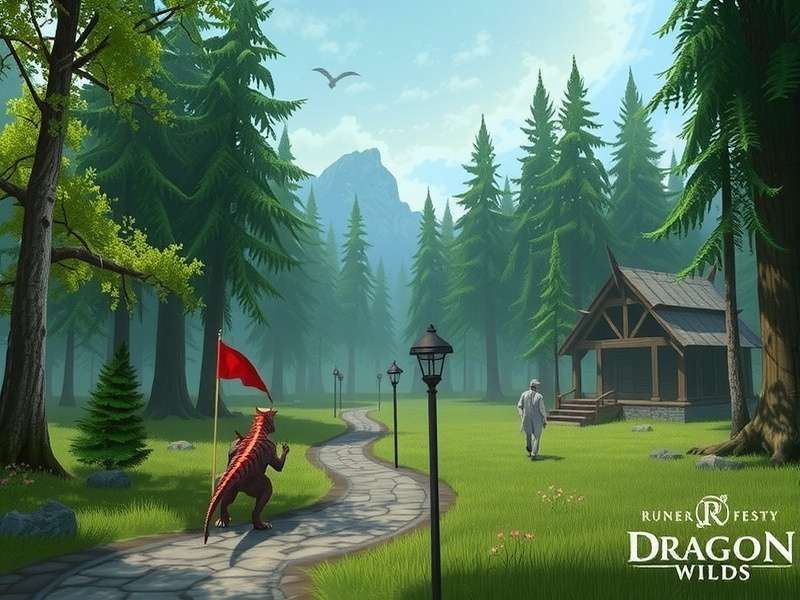 Detailed map of the Dragon Wilds Blythewood region showing dragon lairs and resource nodes