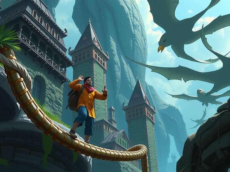 RuneScape character escaping a trap in a dungeon