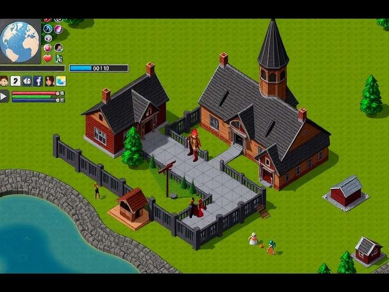 RuneScape Old School gameplay scene with iconic OSRS landscape and characters