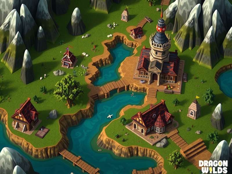 Runescape Dragon Wilds Interactive Map — full region overview with dragon spawns, resource nodes, and points of interest marked.
