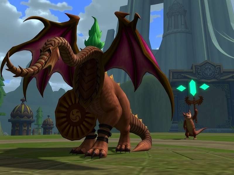 RuneScape Dragonwilds landscape with dragon silhouettes and volcanic terrain