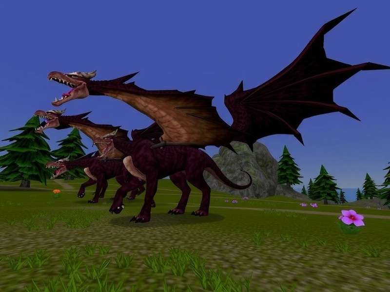 RuneScape Dragonwilds Mounts – A majestic dragon soaring over the Dragonwilds landscape